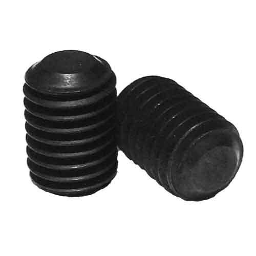 SSS614FP #6-32 x 1/4" Socket Set Screw, Flat Point, Coarse, Alloy, Black Oxide